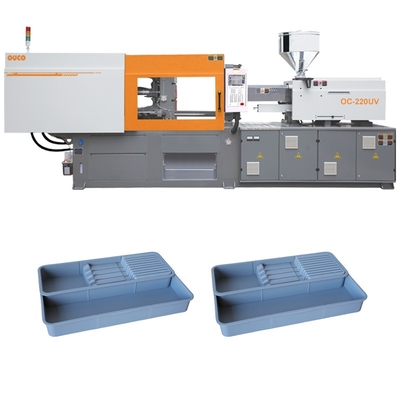 OUCO 220T Horizontal Injection Molding Machine Servo Kitchen Knife Fork Storage Box