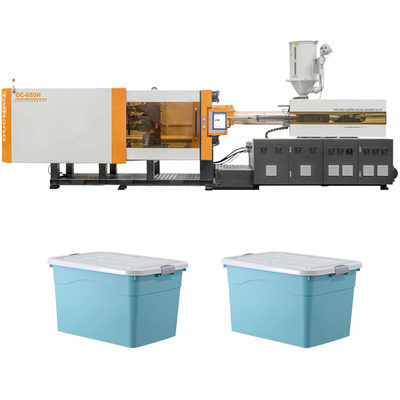 OUCO 650T Energy Saving Hydraulic Servo High-Capacity Toy Doll Storage Plastic Box Injection Molding Machine