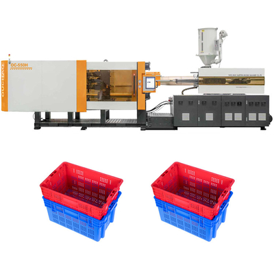 OUCO 550T High Speed Hydraulic Servo Trade Stacking And Nesting Plastic Crates Injection Molding Machine