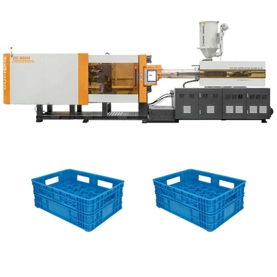 OUCO 800T Advanced Technology Hydraulic Servo Juice Bottle Plastic Crate Injection Molding Machine