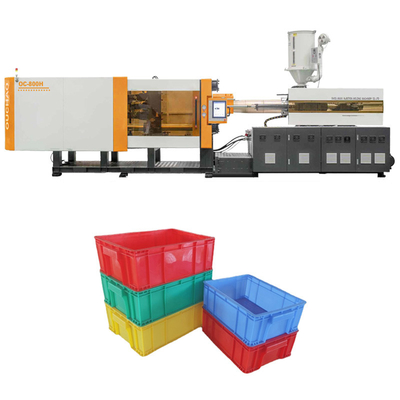 Efficient 800T High Output Injection Molding Machine For Turnover Box Production