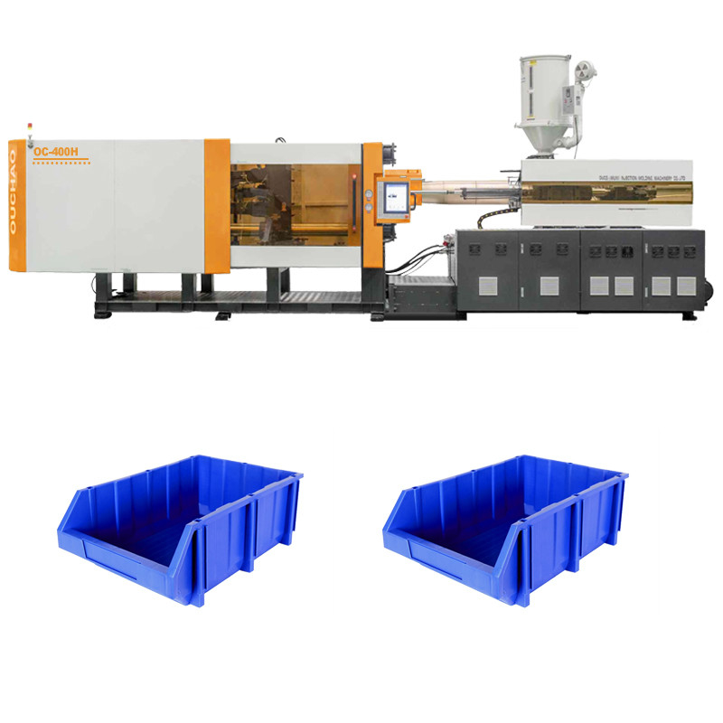 OUCO 400T High Output Hydraulic Servo Small Accessories Plastic Warehouse Storage Box Injection Molding Machine