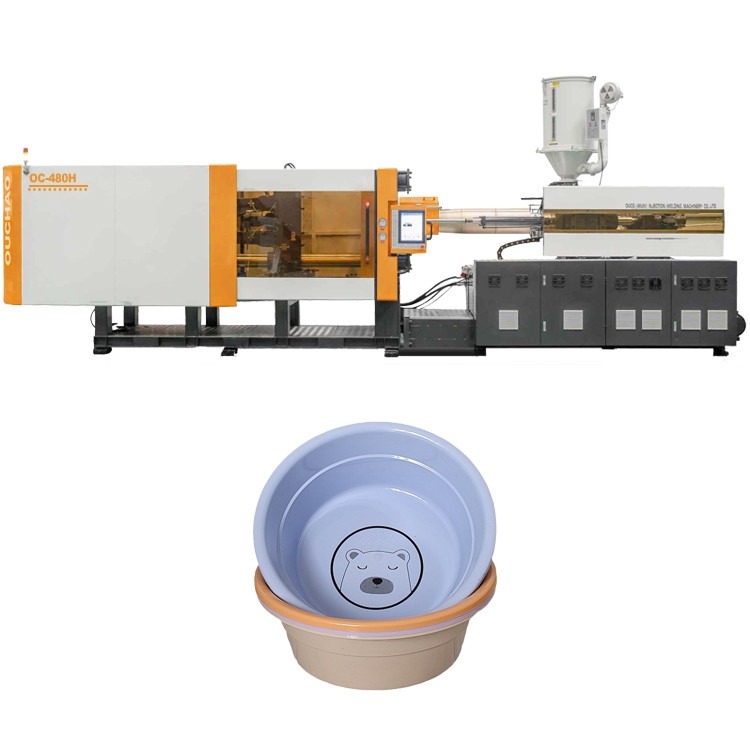 480T High Efficiency Injection Molding Machine Produces Durable Plastic Pots